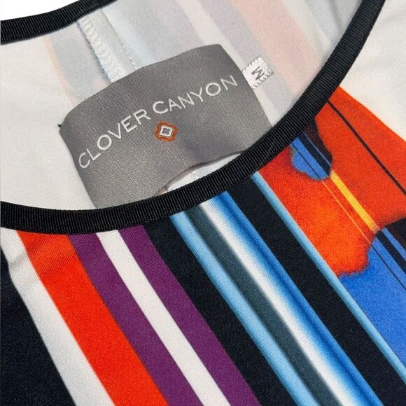 Clover Canyon x REVOLVE Ink Strokes Racerback Multicolored Maxi dress sz medium - Picture 6 of 10